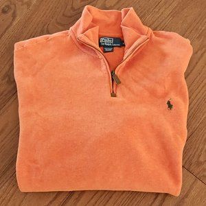 Polo by Ra;ph Lauren Quarter Zip Burnt Orange XXL